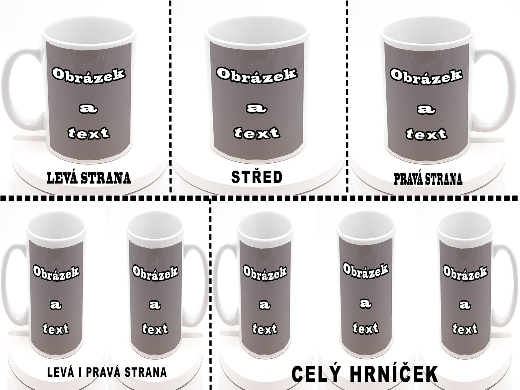 hrníčky strany komplet